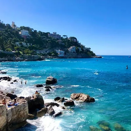 Superbe 3 Pieces Vue Mer A 2 Mn De La Plage, Terrasse, Piscine Et Parking Prive ! דירה